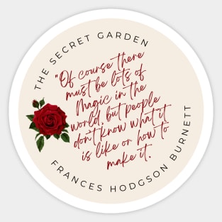 Secret Garden magic world Sticker